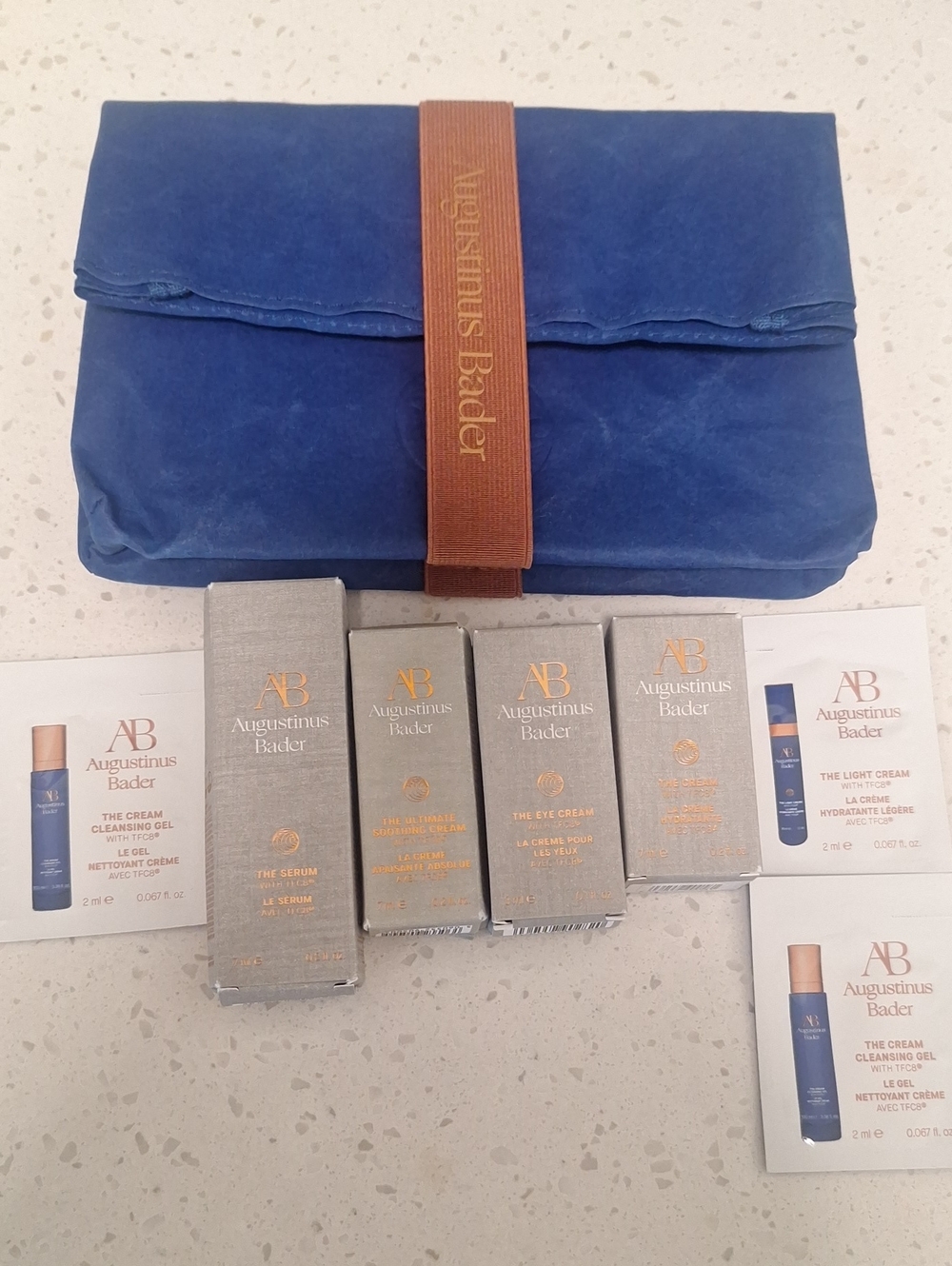 Augustinus Bader Blue Pouch Bundle